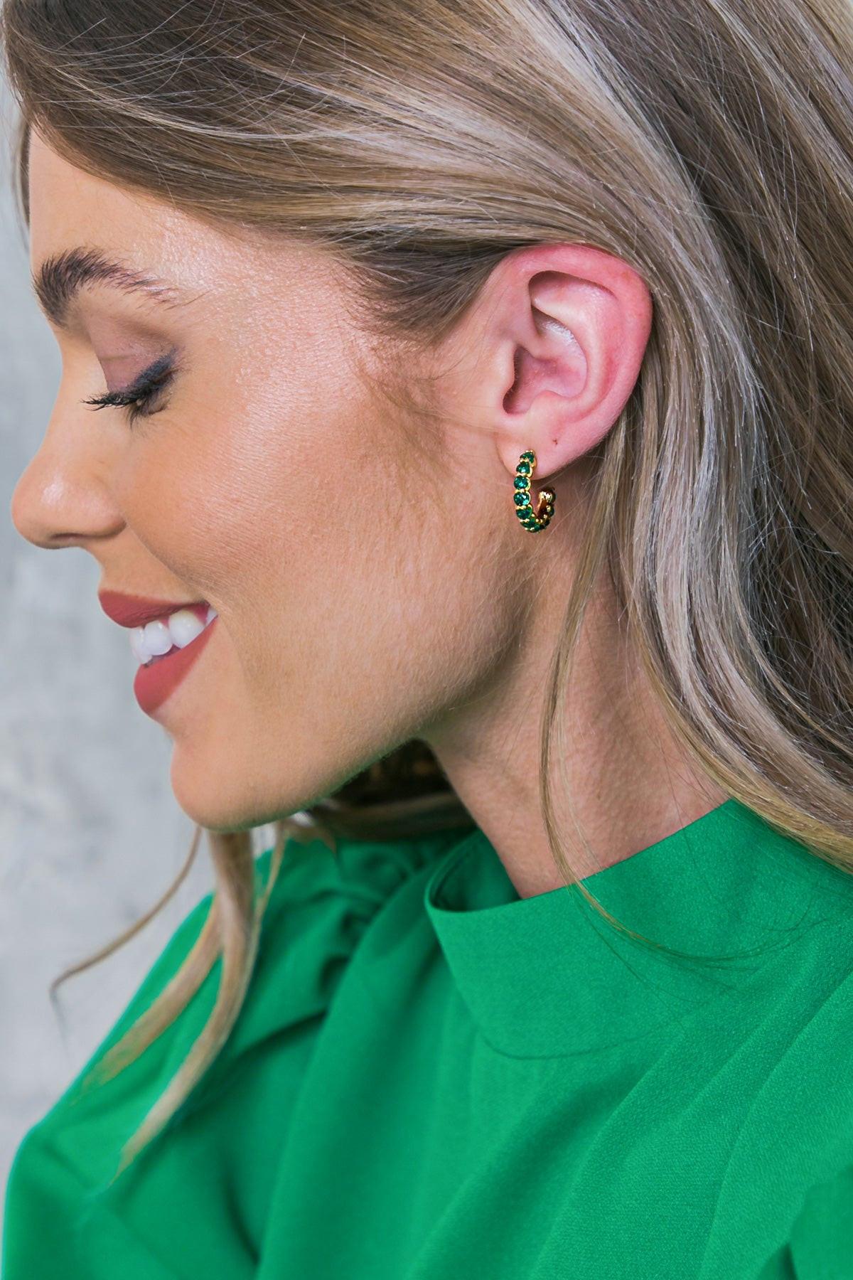 Ruby Hoop Earrings – Bold, Vibrant & Timeless Statement Pieces