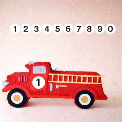 🚒 Heroic Fire Truck Piñata – Handcrafted Fire Engine Piñata for Firefighter Birthdays & Rescue-Themed Celebrations