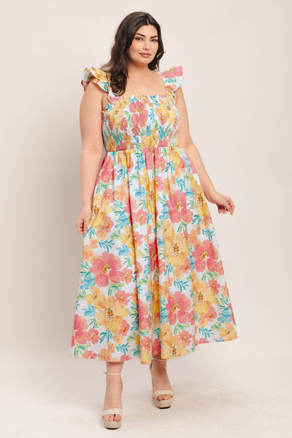 Soft Sunshine Woven Midi Dress - Regular & Plus Size