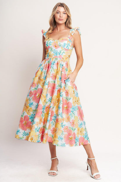 Soft Sunshine Woven Midi Dress - Regular & Plus Size
