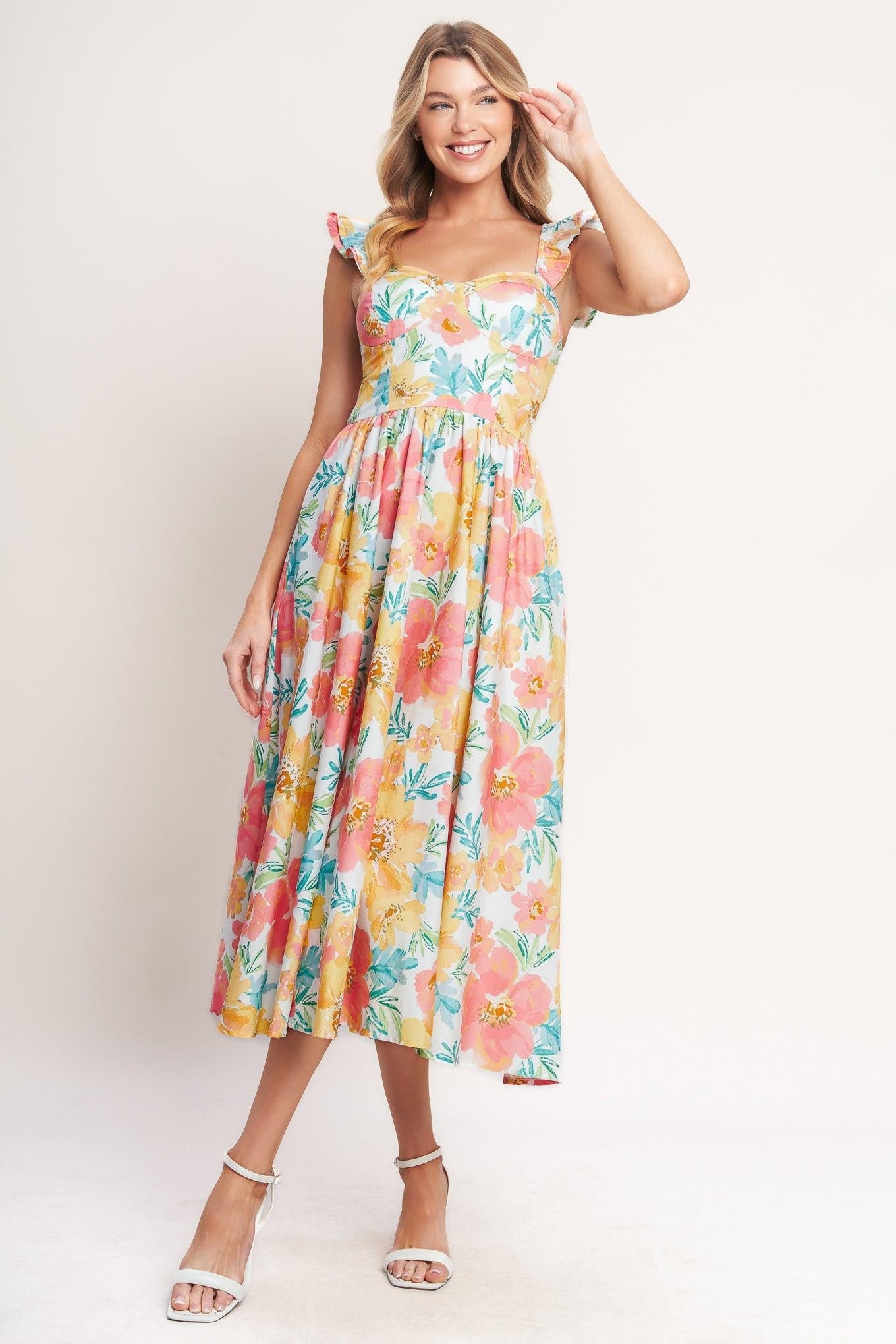 Soft Sunshine Woven Midi Dress - Regular & Plus Size