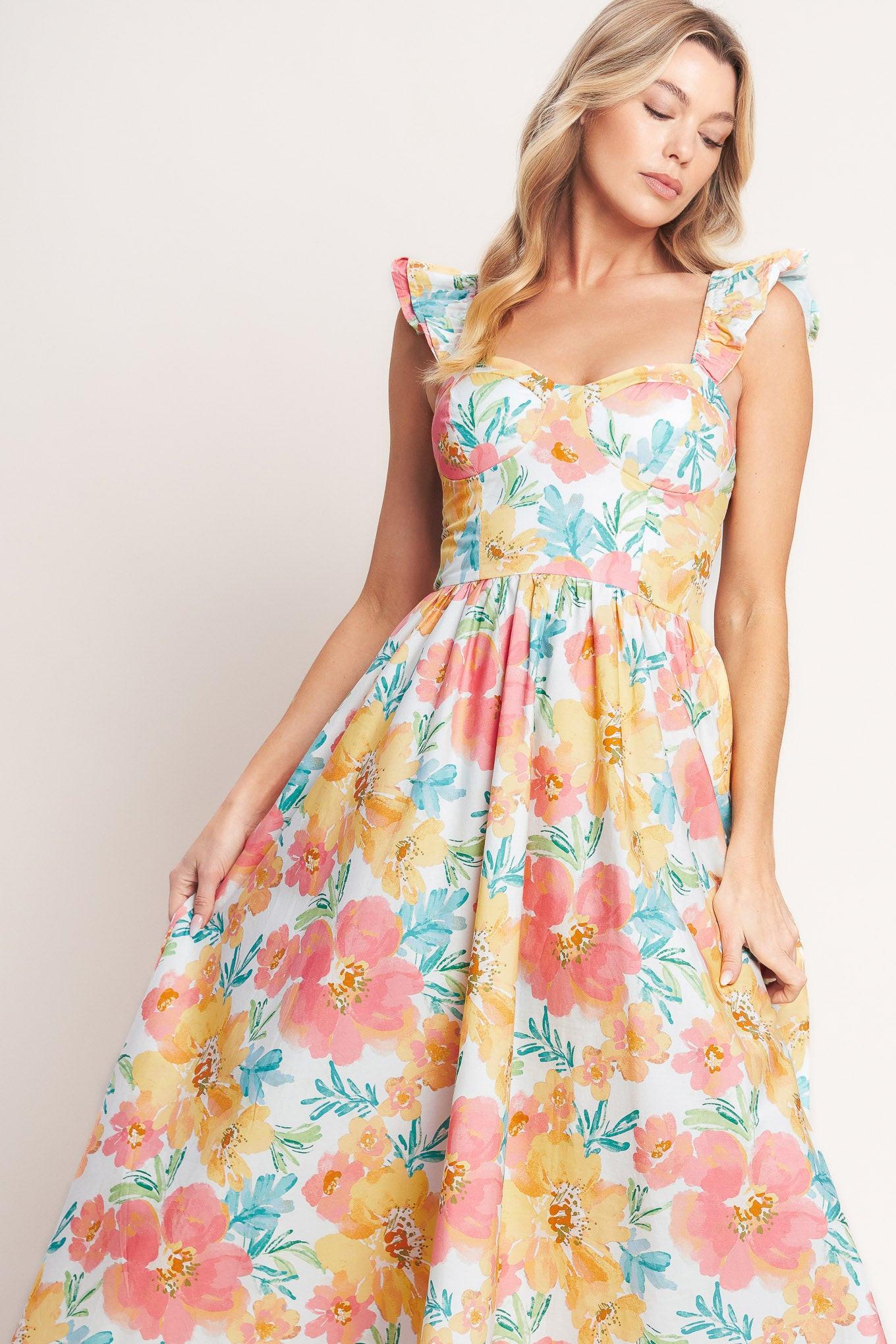 Soft Sunshine Woven Midi Dress - Regular & Plus Size