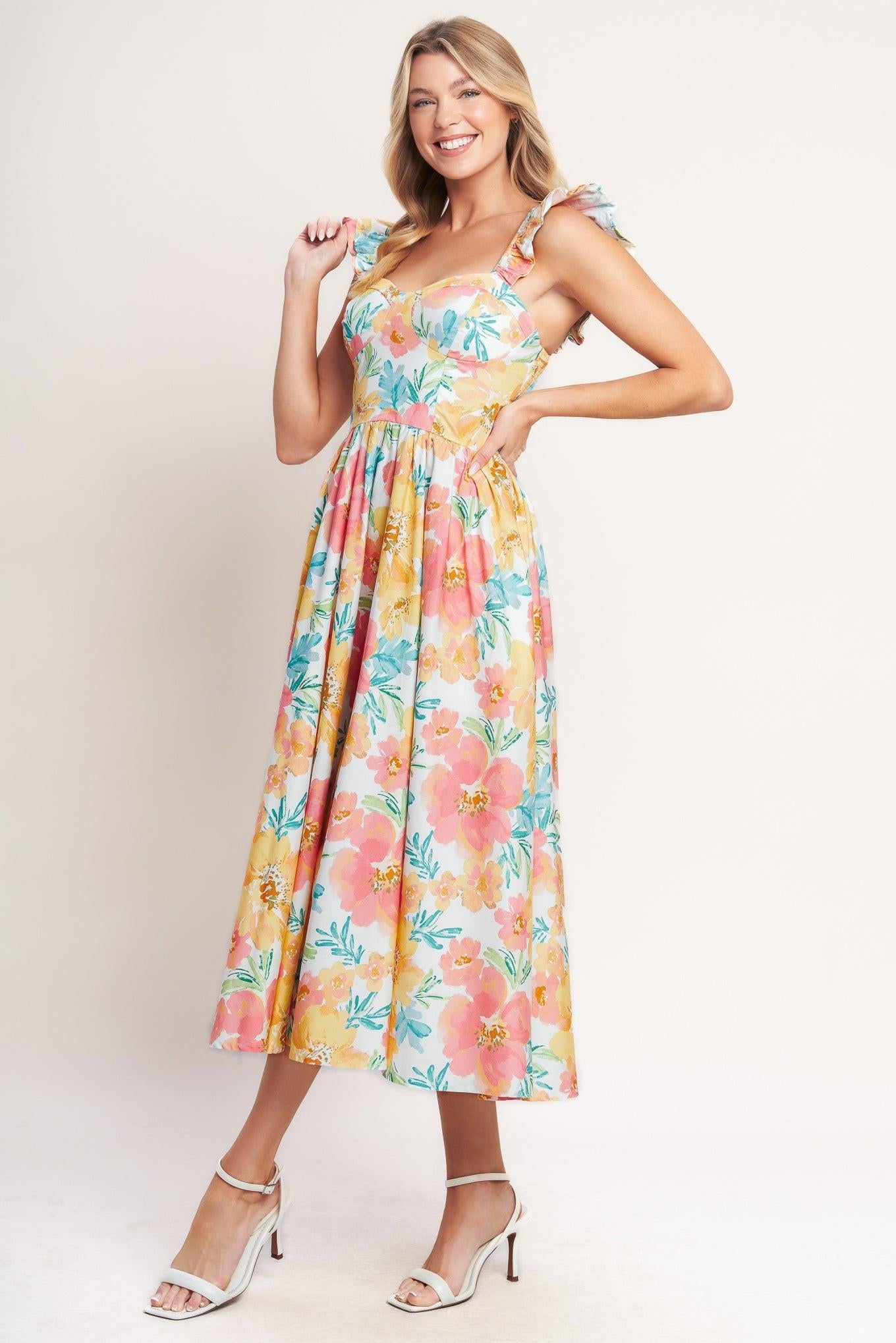 Soft Sunshine Woven Midi Dress - Regular & Plus Size