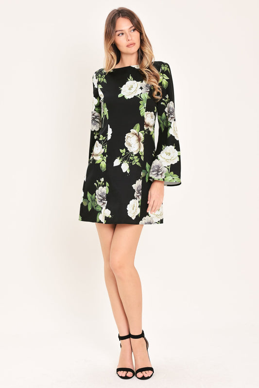 Whispering Roses Mini Dress