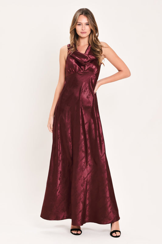 Luminous Champagne Kiss Woven Gown