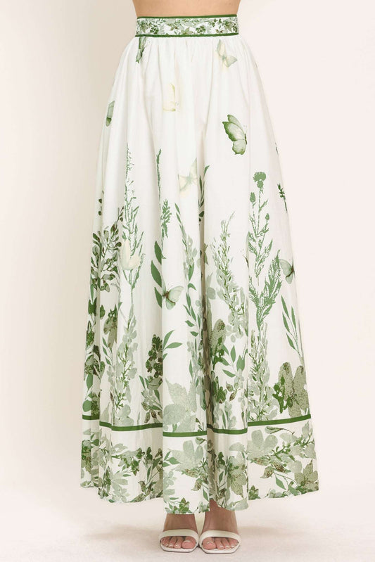 Greenhouse Romance Woven Maxi Skirt