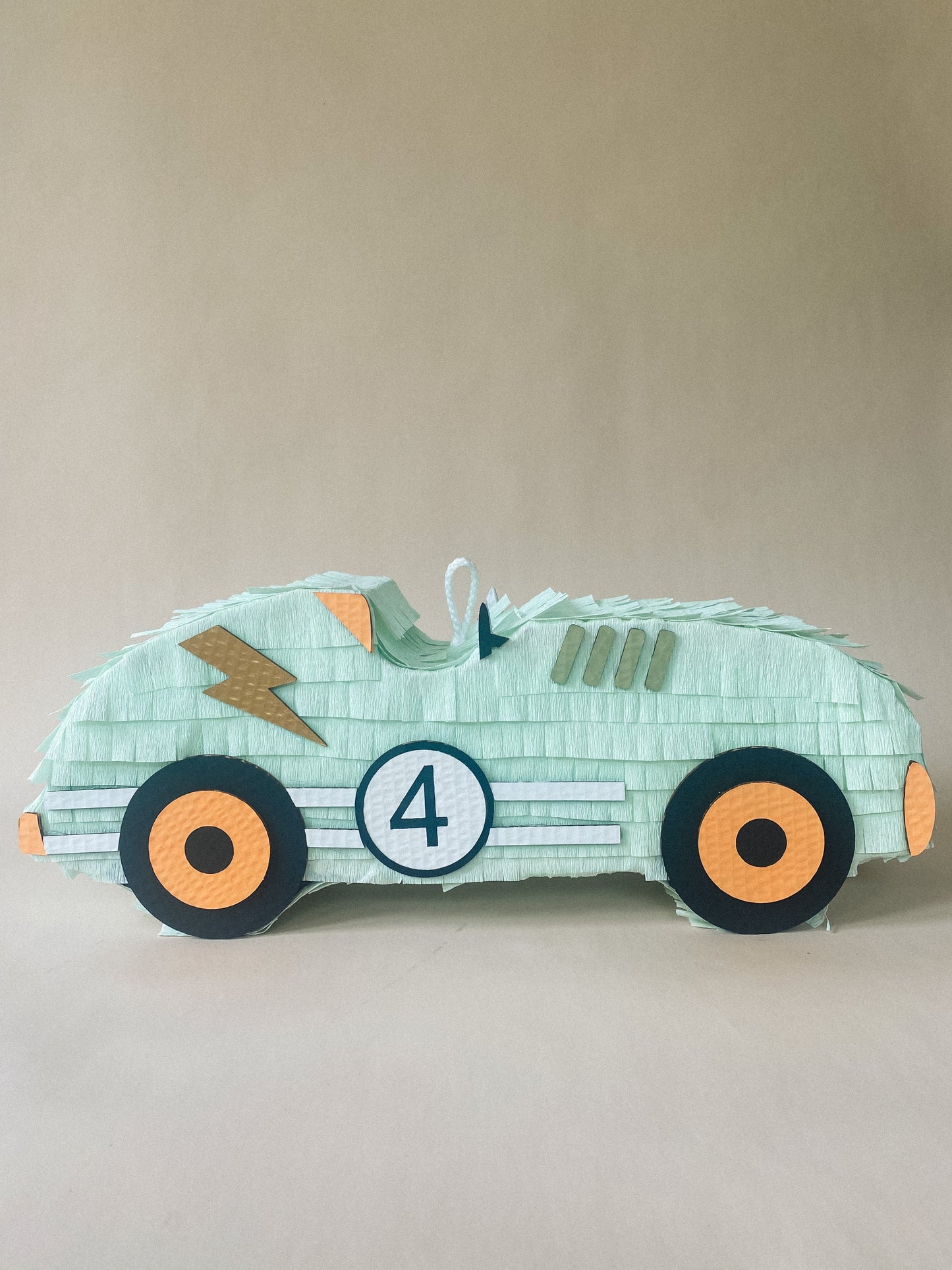 🏁 Vintage Race Car Piñata – Handmade Classic Car Piñata for Racing Parties & Car-Themed Birthdays