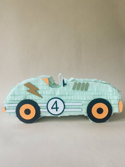 🏁 Vintage Race Car Piñata – Handmade Classic Car Piñata for Racing Parties & Car-Themed Birthdays