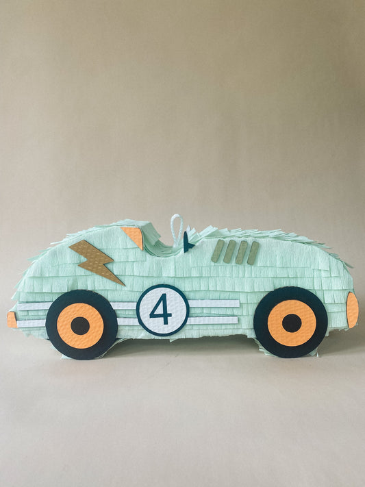 🏁 Vintage Race Car Piñata – Handmade Classic Car Piñata for Racing Parties & Car-Themed Birthdays