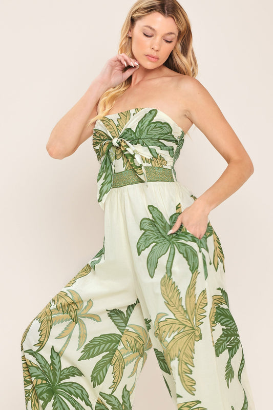 Palm Society Woven Jumpsuit/Pantsuit