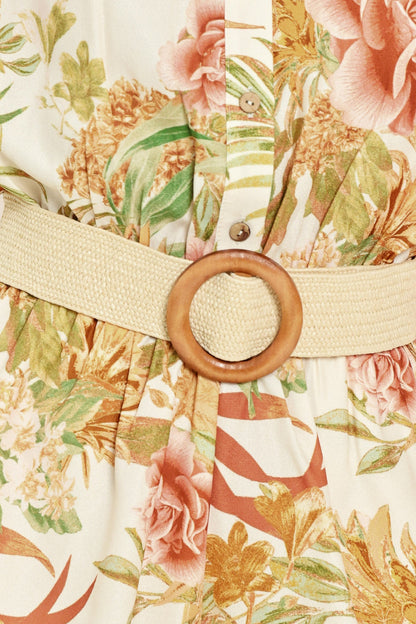 Earthy Paradise Woven Romper – Free-Spirited Style for Travel & Warm Days