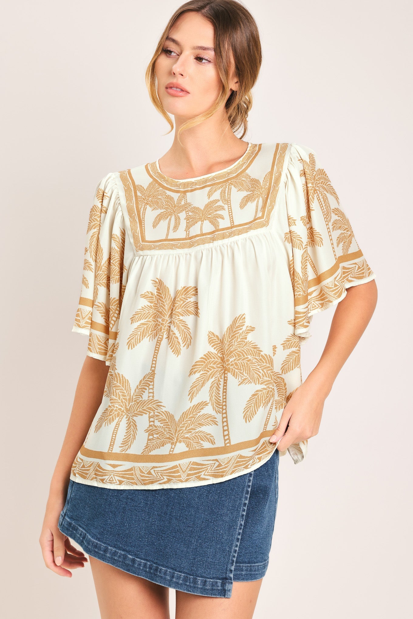 Breeze Story Printed Top - Day to Night Ease
