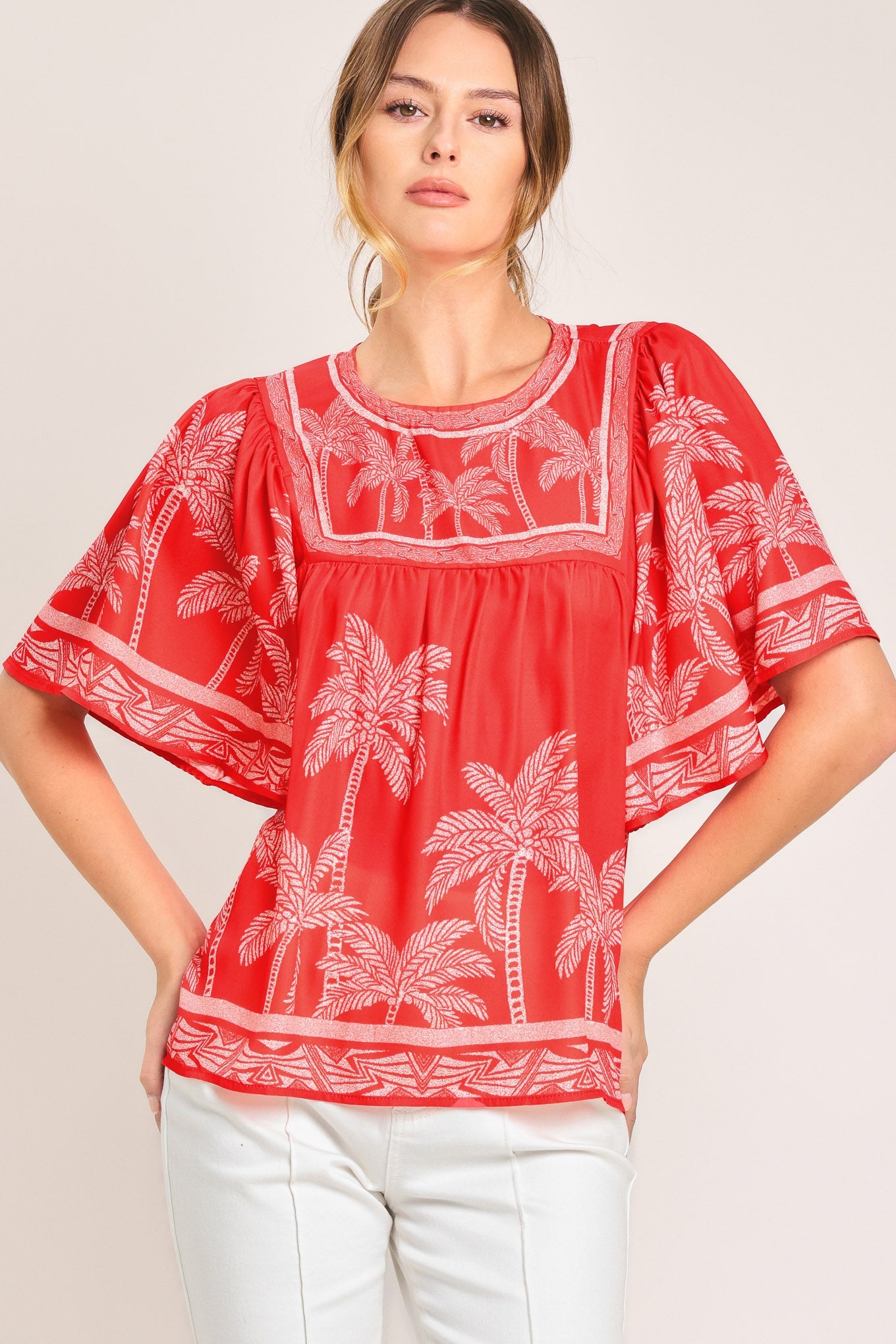 Breeze Story Printed Top - Day to Night Ease