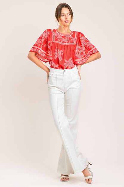 Breeze Story Printed Top - Day to Night Ease