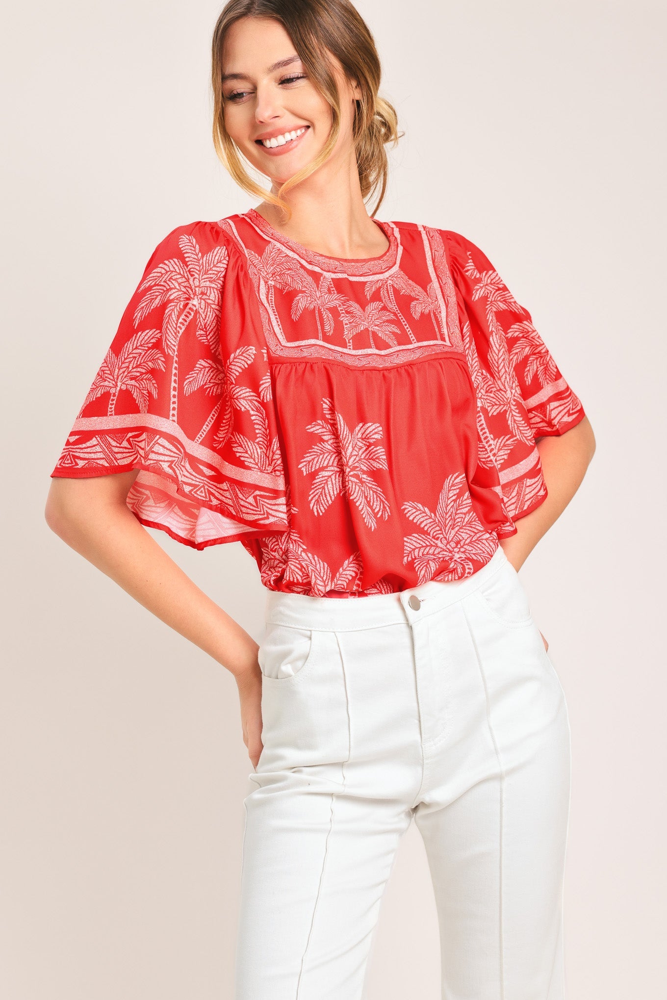 Breeze Story Printed Top - Day to Night Ease