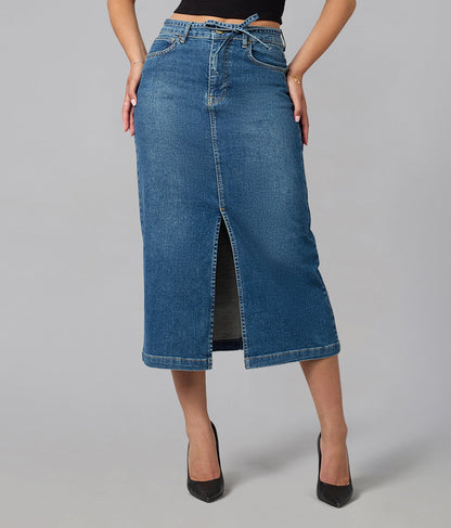 Halston High Rise Maxi Skirt