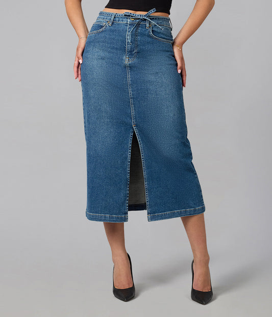 Halston High Rise Maxi Skirt