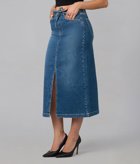 Halston High Rise Maxi Skirt