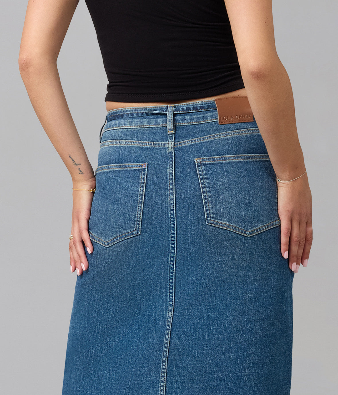 Halston High Rise Maxi Skirt