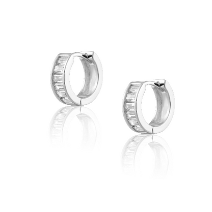 Peyton Cz Huggie Earrings