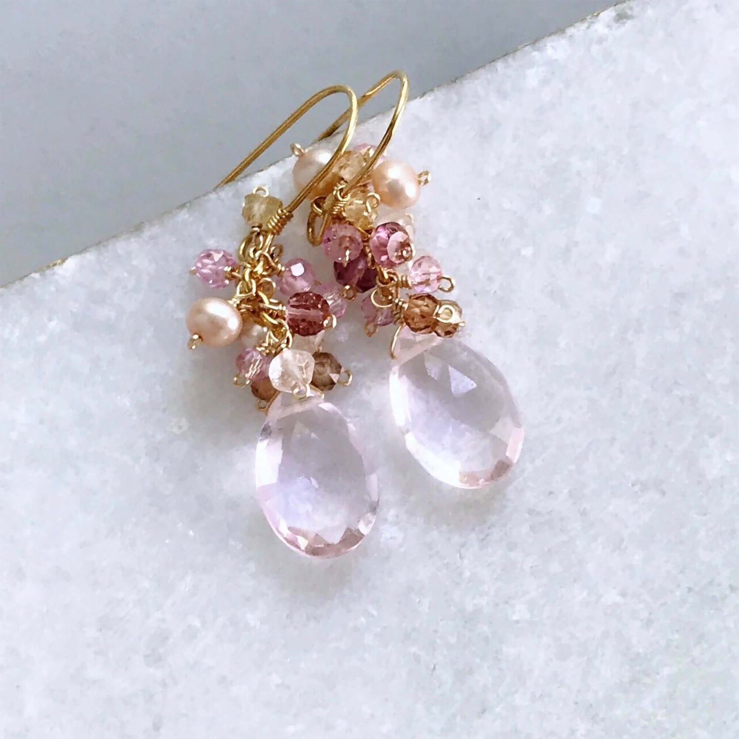 Quartz Bala Earrings