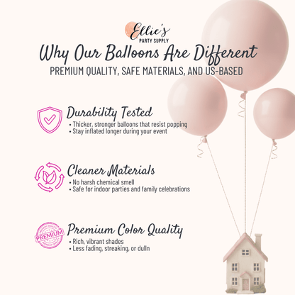 Premium Slate Blue Latex Balloon Cluster (5", 11” and 17”)