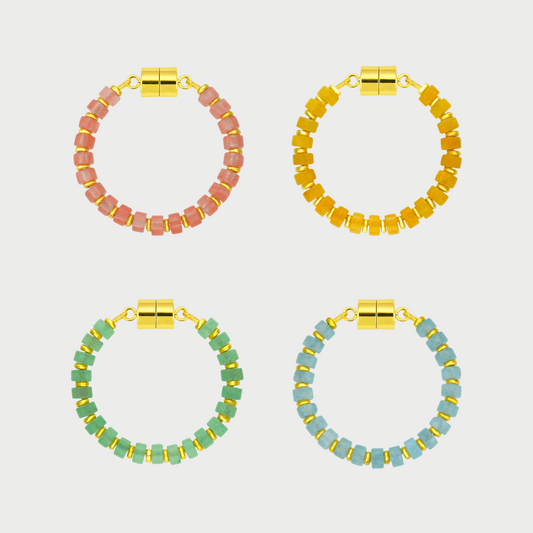 Full Bloom Ahead Wine Charms Set