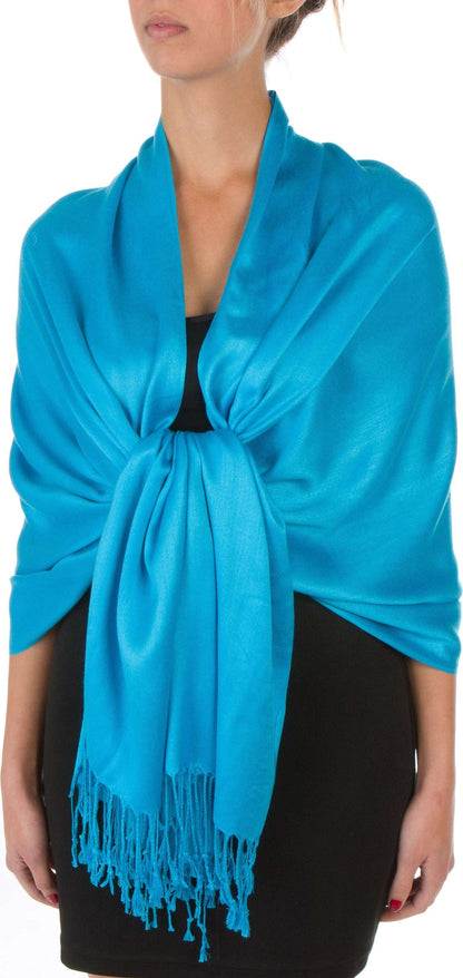 Sakkas Bamboo Rayon Pashmina Shawl Wrap — 78" × 28" Oversized Stole