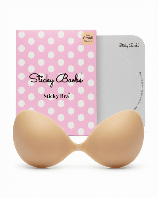 Sticky Boobs Sticky Bra – Adhesive Push-Up Backless Strapless Bra