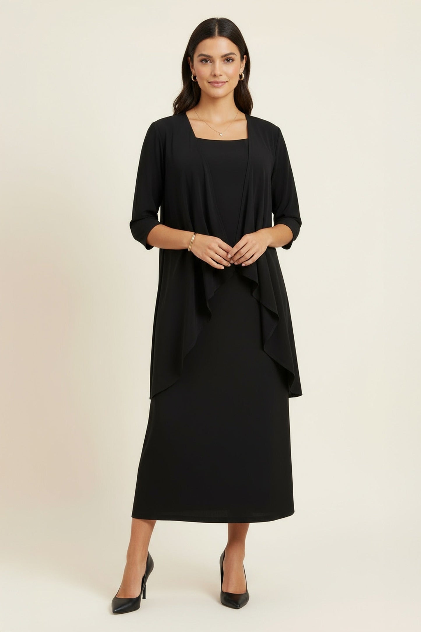 Amoris T9000 2-Piece Evening Gown – Semi-Formal Dress with Matching Jacket Set