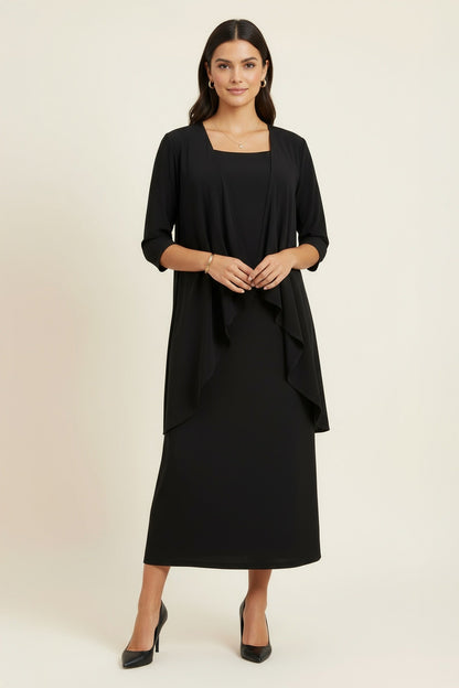 Amoris T9000 2-Piece Evening Gown – Semi-Formal Dress with Matching Jacket Set