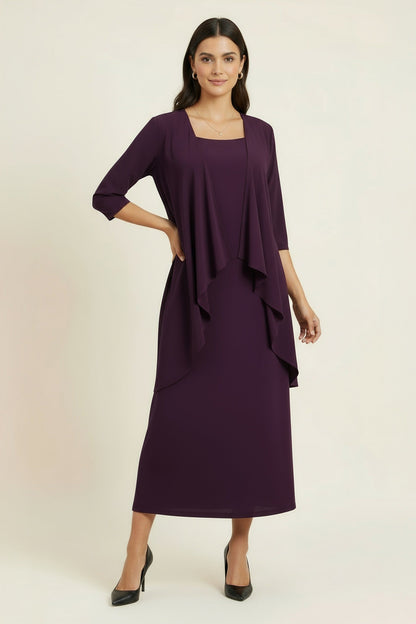 Amoris T9000 2-Piece Evening Gown – Semi-Formal Dress with Matching Jacket Set