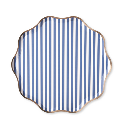 Hamptons Toile & Stripes Paper Plates