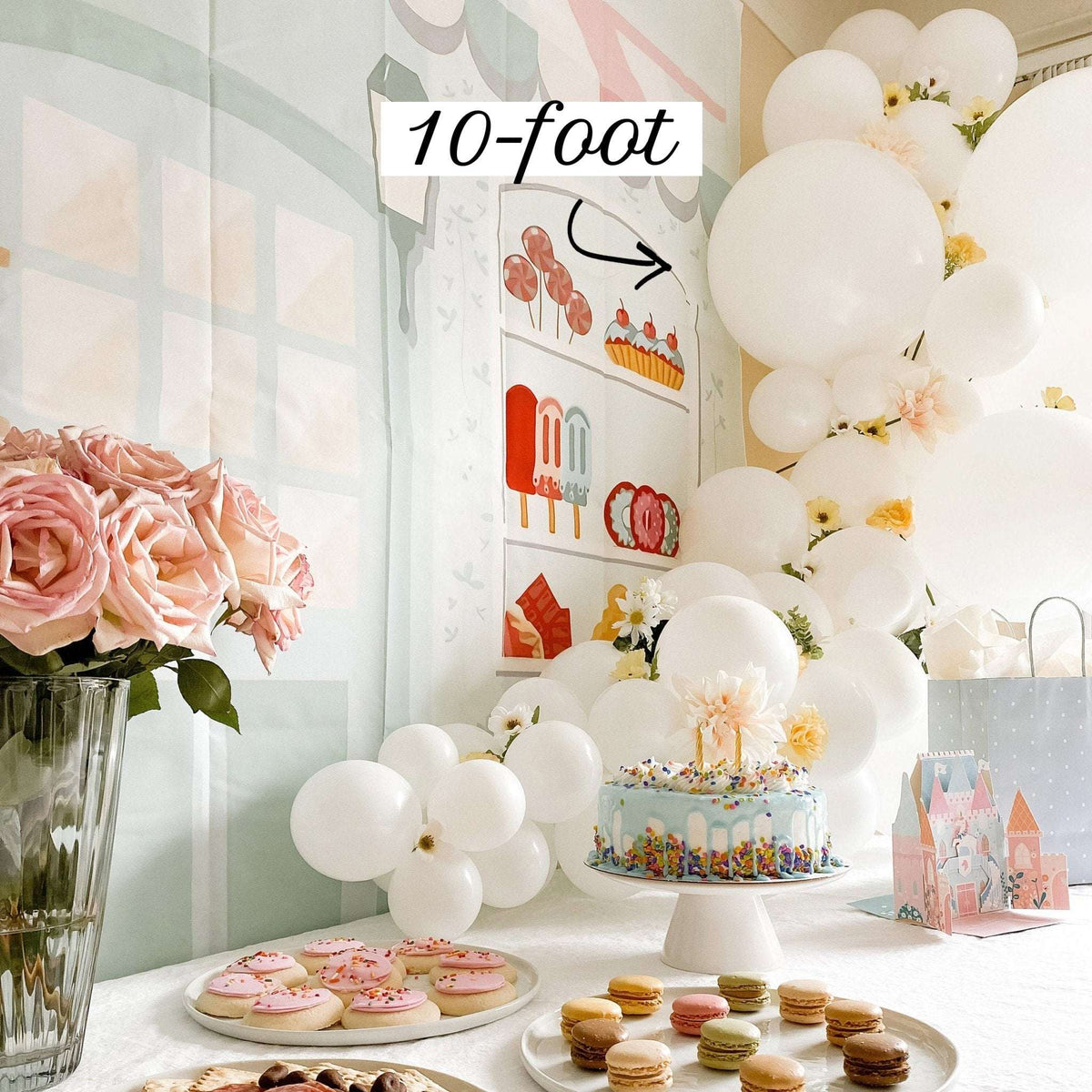 White Wedding Balloon Garland Kit