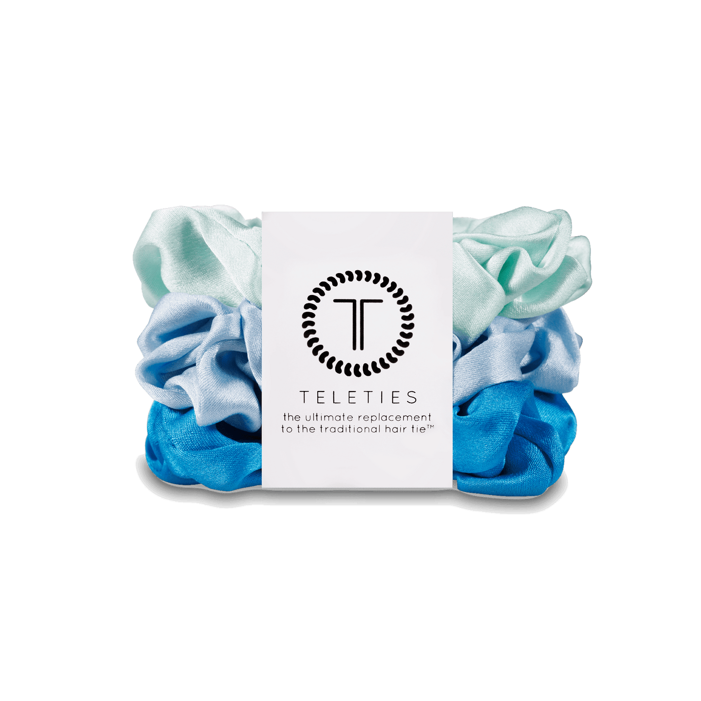 Blue My Mind Large Silk Scrunchies