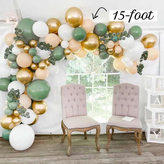 balloon garland actual size shown
