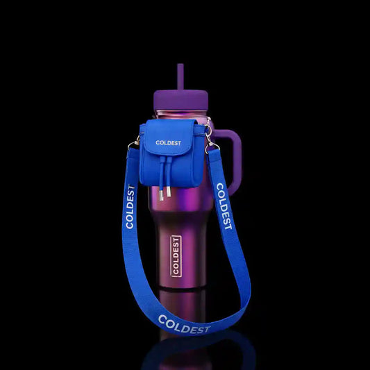 COLDEST Water Bottle Mini Backpack with Squeeze Holder and Pill Box