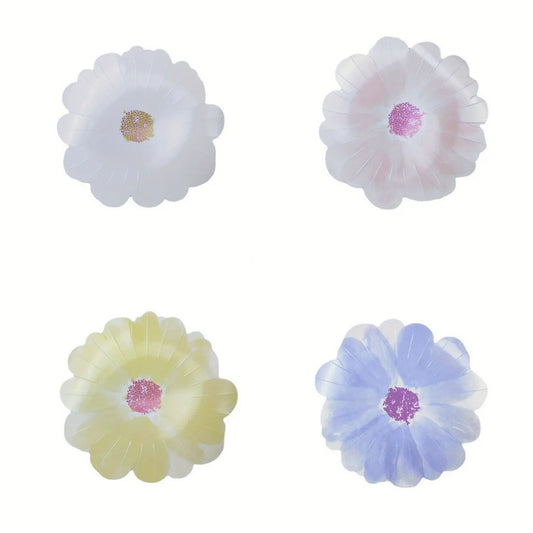 Flower Shaped Disposable Paper Party Plates