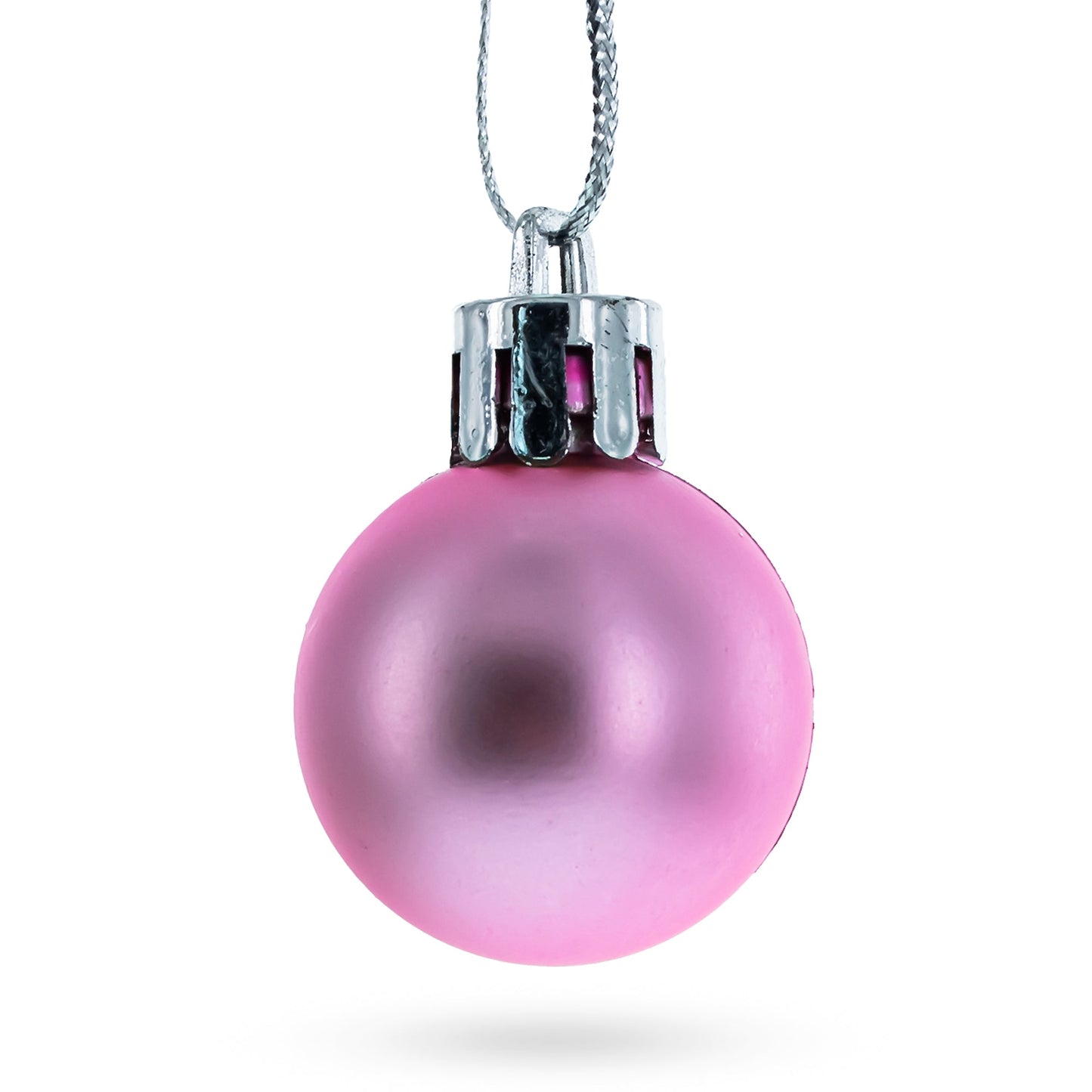 Set of 40 Pink Mini Ball Plastic Christmas Ornaments