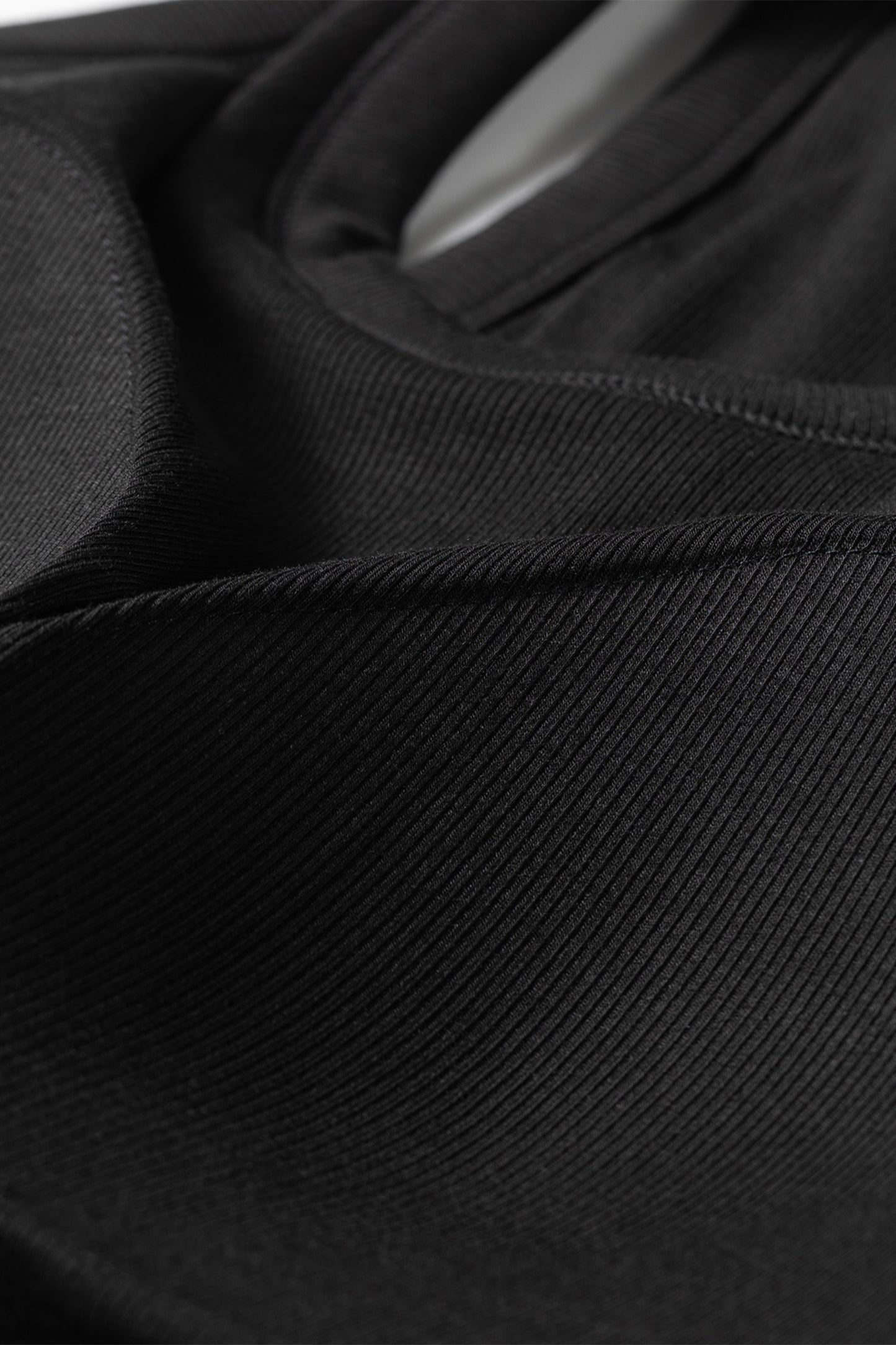 Close-up of black fabric texture