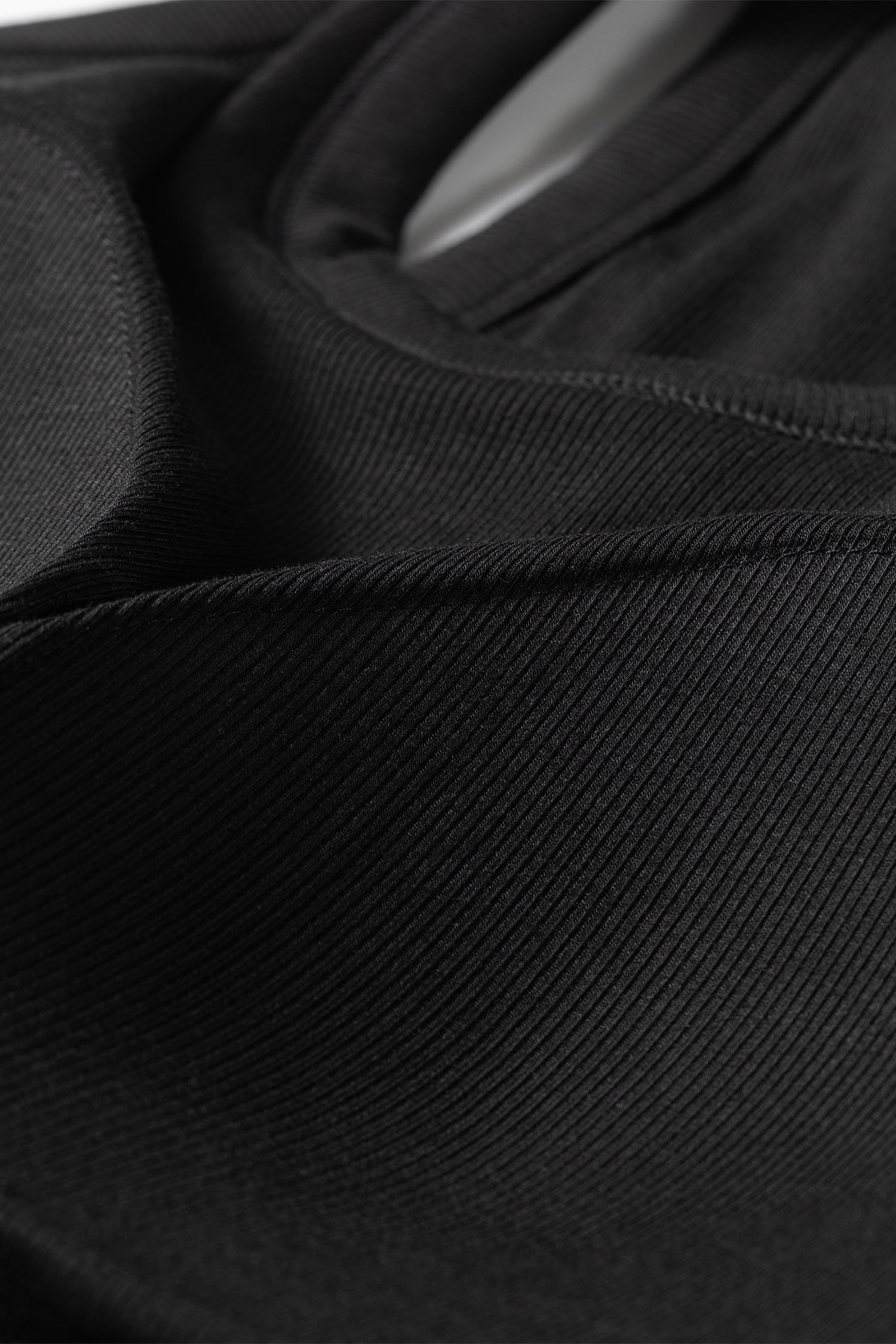 Close-up of black fabric texture