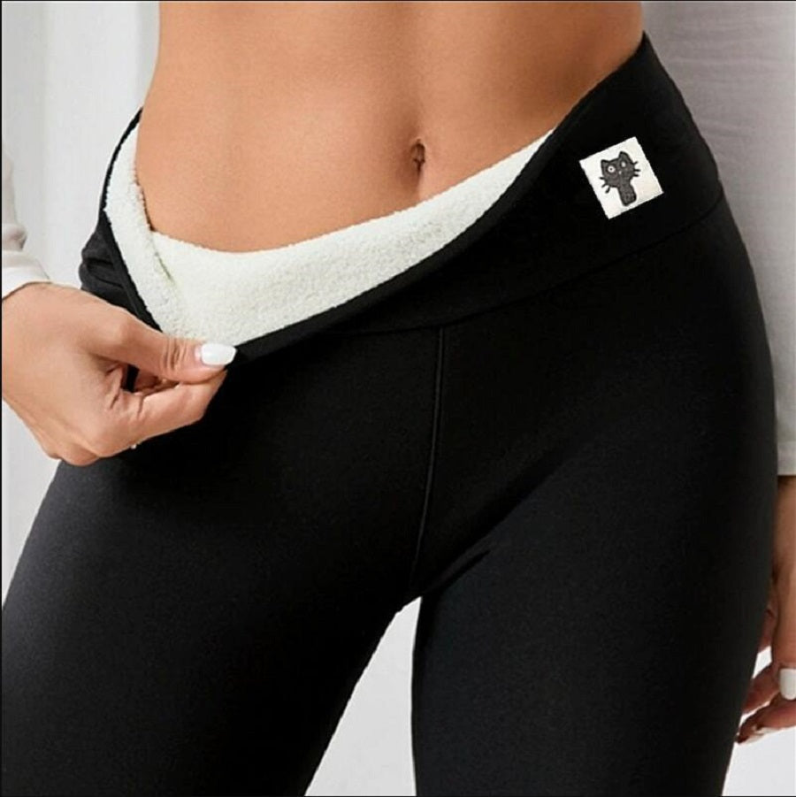 Fleece-Lined Thick Cashmere Feel Winter Leggings