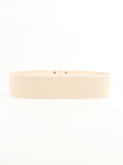 Beige belt on a white background