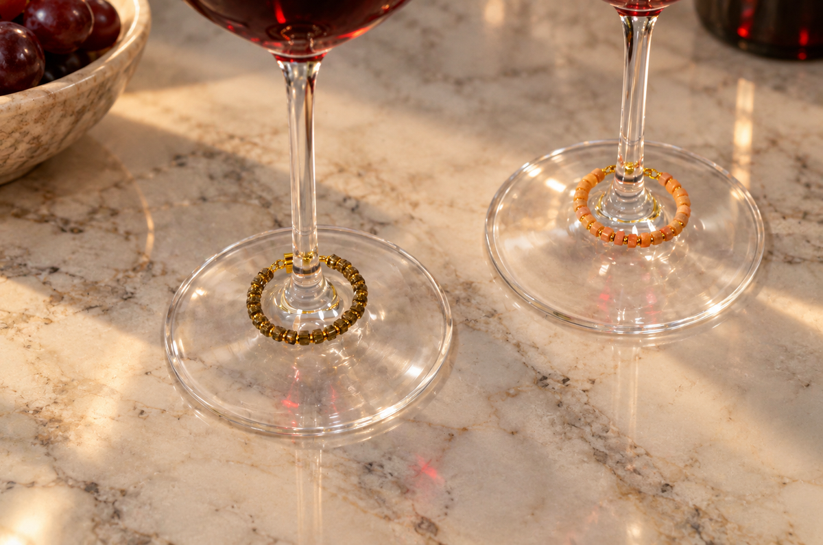Autumn Ember Wine Charms Set