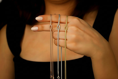 Silver Lush Love Knot Bracelet - Timeless Elegance in 925 Sterling Silver