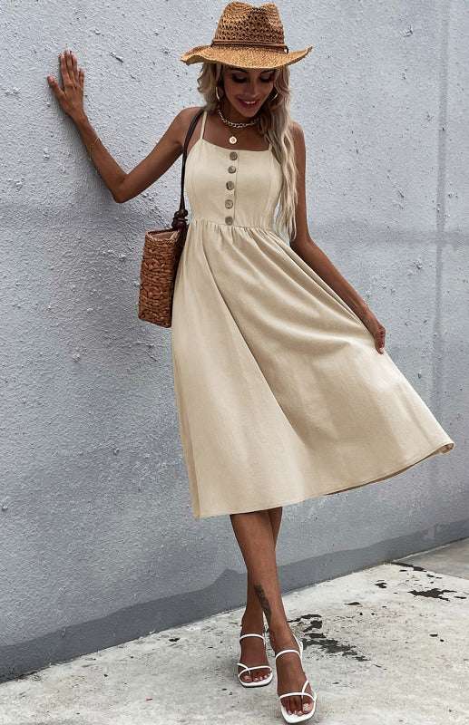 Easy Breezy Cotton Linen Dress