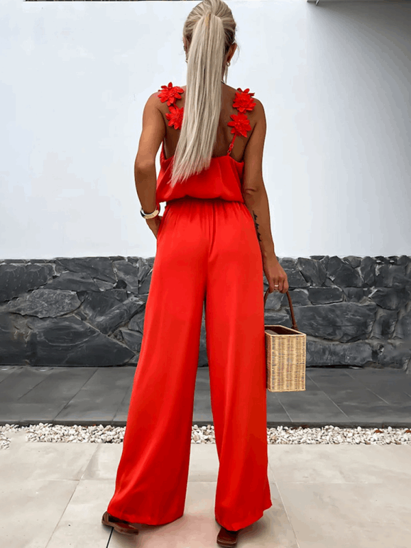 Casual Sleeveless Pocket Jumpsuit