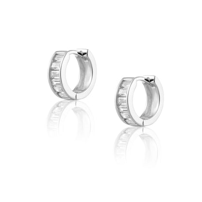 Peyton Cz Huggie Earrings
