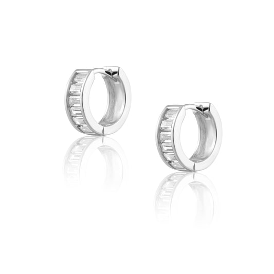 Peyton Cz Huggie Earrings