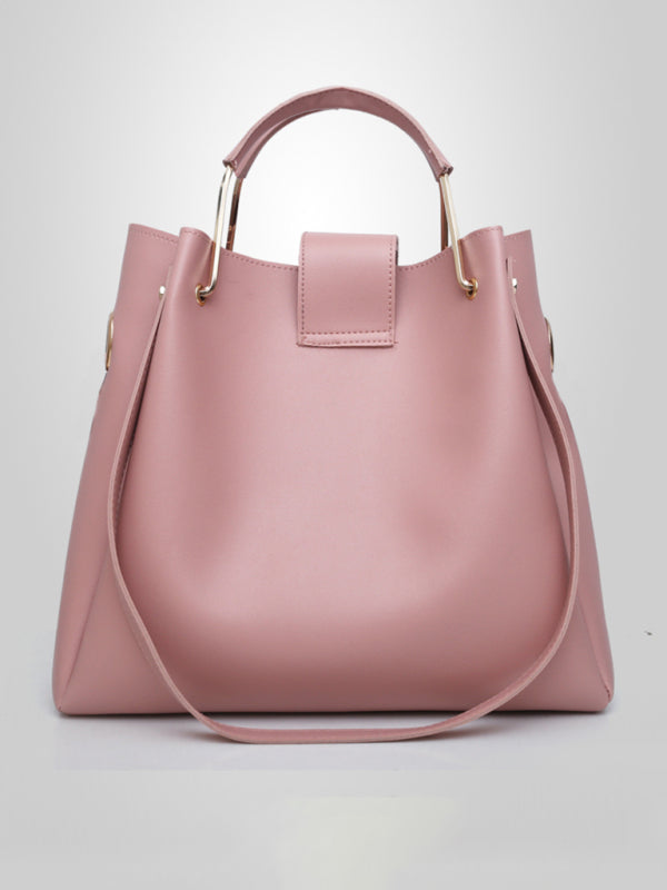 Three-Piece Vegan Leather Handbag Set